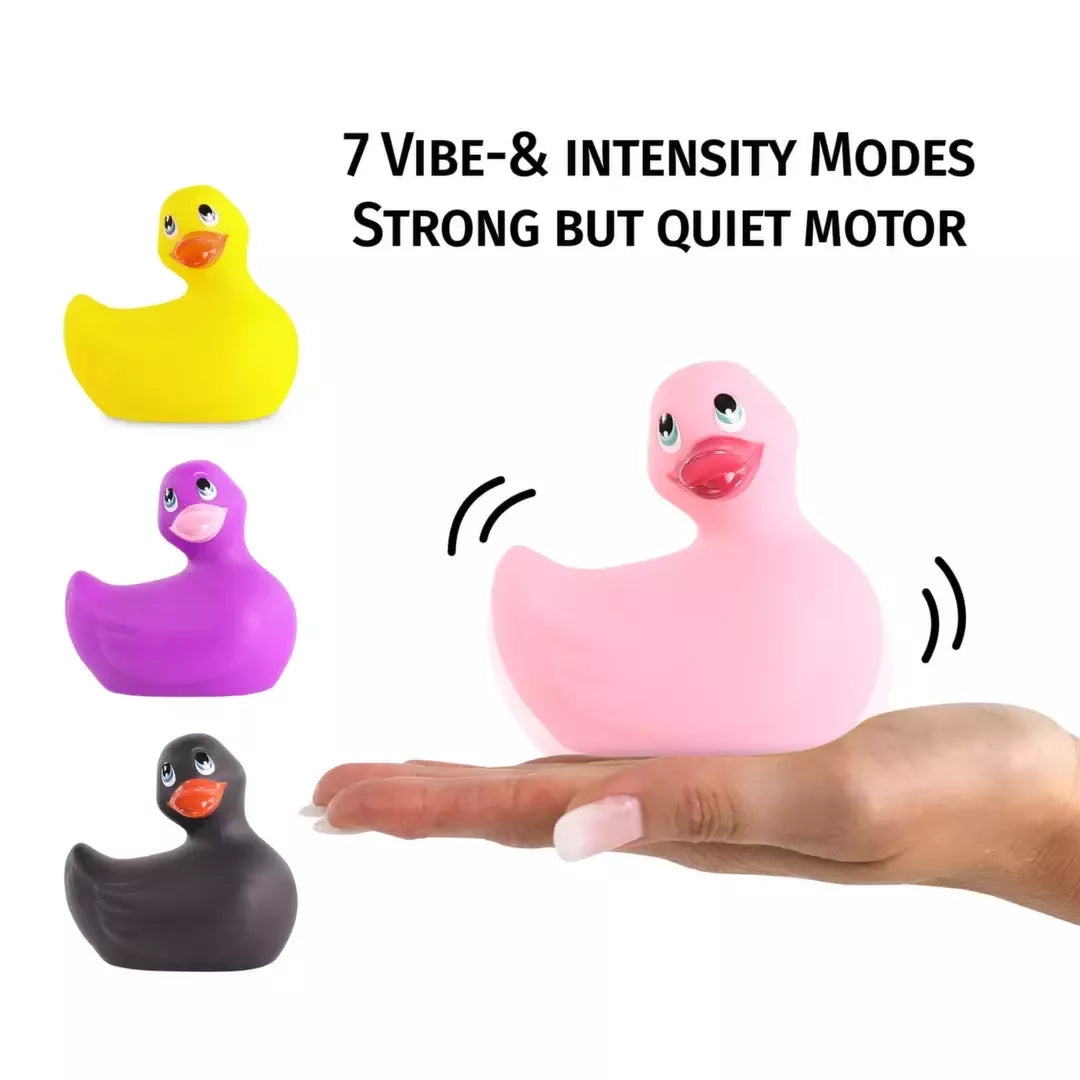 Big Teaze Toys I Rub My Duckie 2.0 Classic Pink vandeniui atsparus masažuoklis