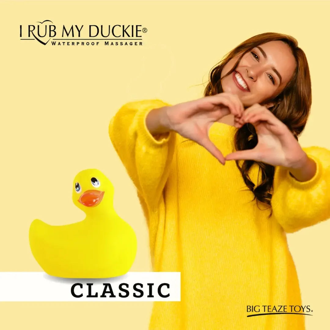 Big Teaze Toys I Rub My Duckie 2.0 Classic Yellow masažo prietaisas