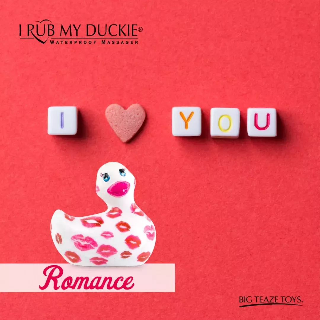 Big Teaze Toys I Rub My Duckie 2.0 Romance White-Pink kūno masažuoklis
