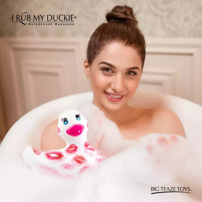 Big Teaze Toys I Rub My Duckie 2.0 Romance White-Pink kūno masažuoklis