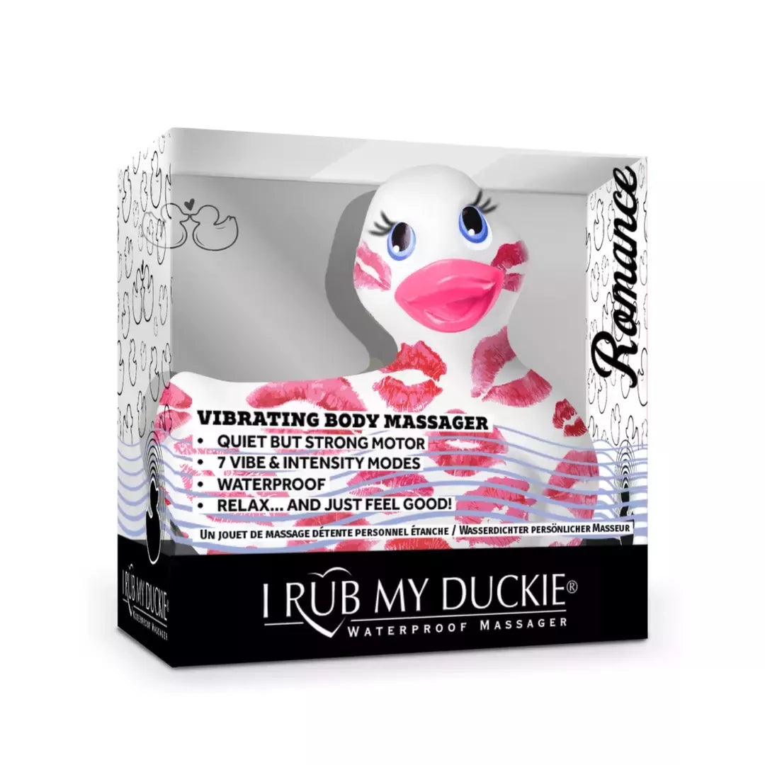 Big Teaze Toys I Rub My Duckie 2.0 Romance White-Pink kūno masažuoklis