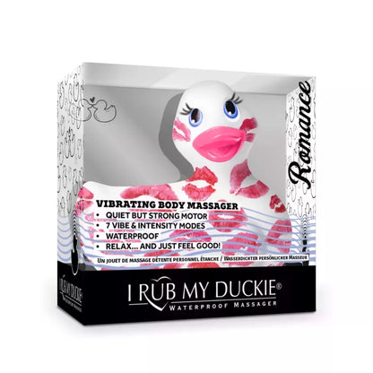 Big Teaze Toys I Rub My Duckie 2.0 Romance White-Pink kūno masažuoklis