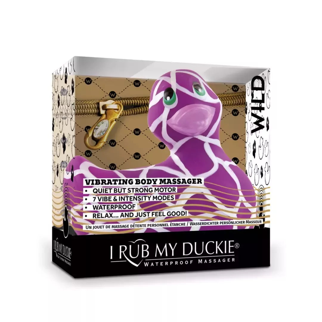 Big Teaze Toys I Rub My Duckie 2.0 Wild Safari vandeniui atsparus masažuoklis
