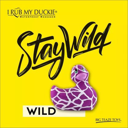 Big Teaze Toys I Rub My Duckie 2.0 Wild Safari vandeniui atsparus masažuoklis