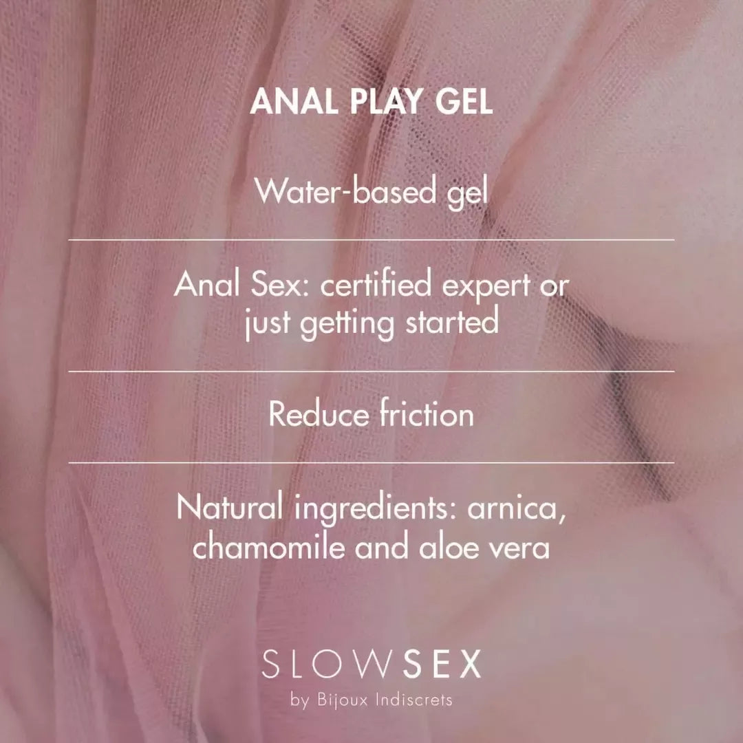 Bijoux Indiscrets Slow Sex Anal Play Gel 30ml kokosų aromato