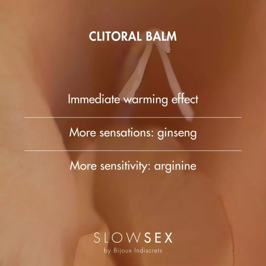 Bijoux Indiscrets Slow Sex klitorinis balzamas 10ml – šildanti formulė