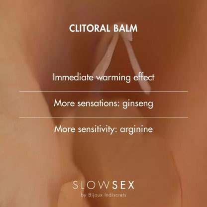 Bijoux Indiscrets Slow Sex klitorinis balzamas 10ml – šildanti formulė