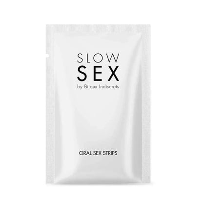 Bijoux Indiscrets Slow Sex Mint Oral Strips 7 vnt. – Vėsinanti gaiva