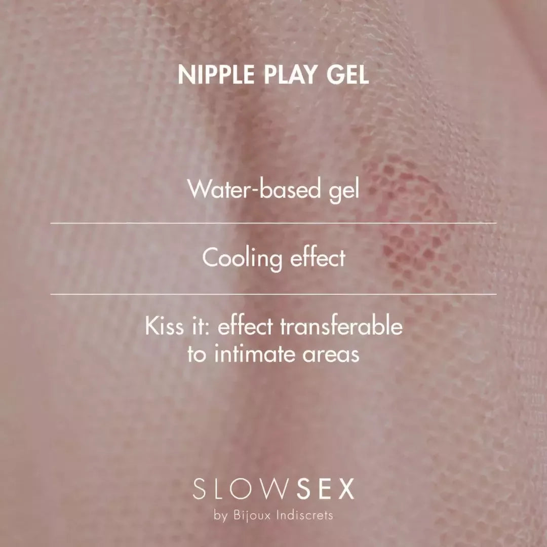 Bijoux Indiscrets Slow Sex Nipple Play Gel 10 ml vėsinamoji formulė