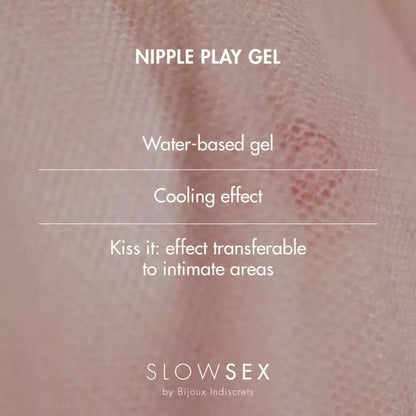 Bijoux Indiscrets Slow Sex Nipple Play Gel 10 ml vėsinamoji formulė
