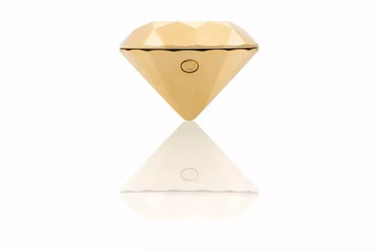 Bijoux Indiscrets Twenty One Vibrating Diamond – paauksuotas masažuoklis, 4,6x6,5 cm