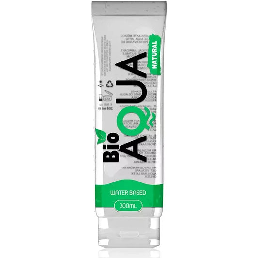 BIOAQUA vandens pagrindo lubrikantas 200 ml – natūralios sudedamosios dalys, ilgai išliekanti formulė
