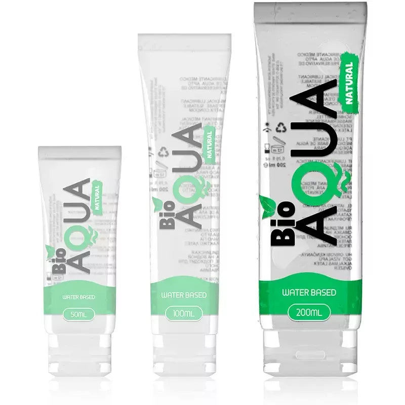 BIOAQUA vandens pagrindo lubrikantas 200 ml – natūralios sudedamosios dalys, ilgai išliekanti formulė