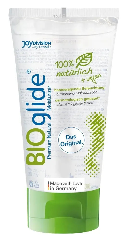 BIOglide Natural Vegan lubrikantas 40 ml - be kvapo, ekologiška formulė