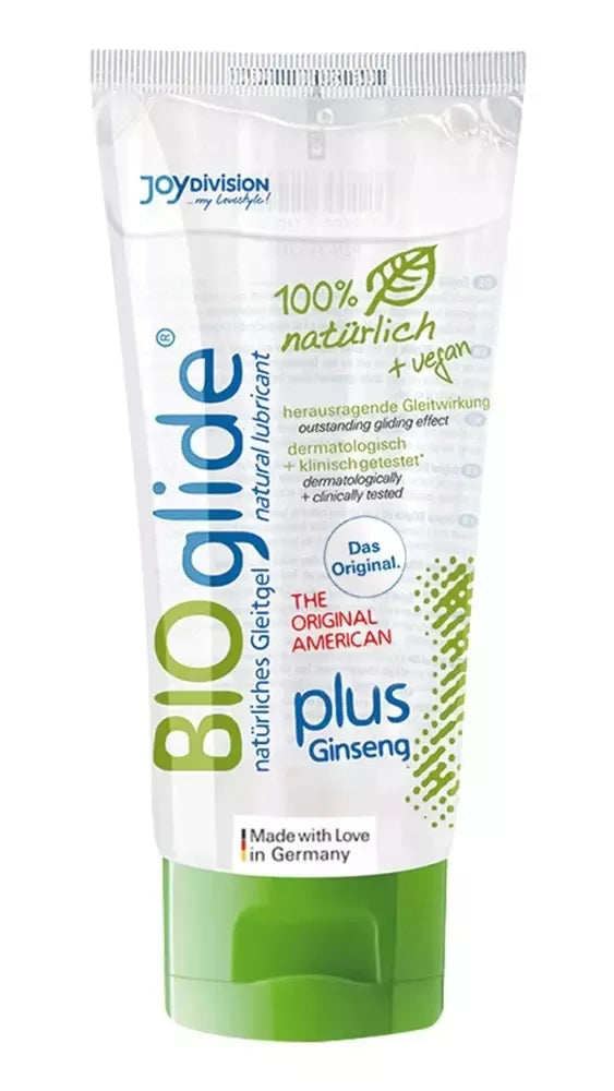 BIOglide Plus American Ginseng lubrikacinis gelis 100ml, vandens pagrindo formulė