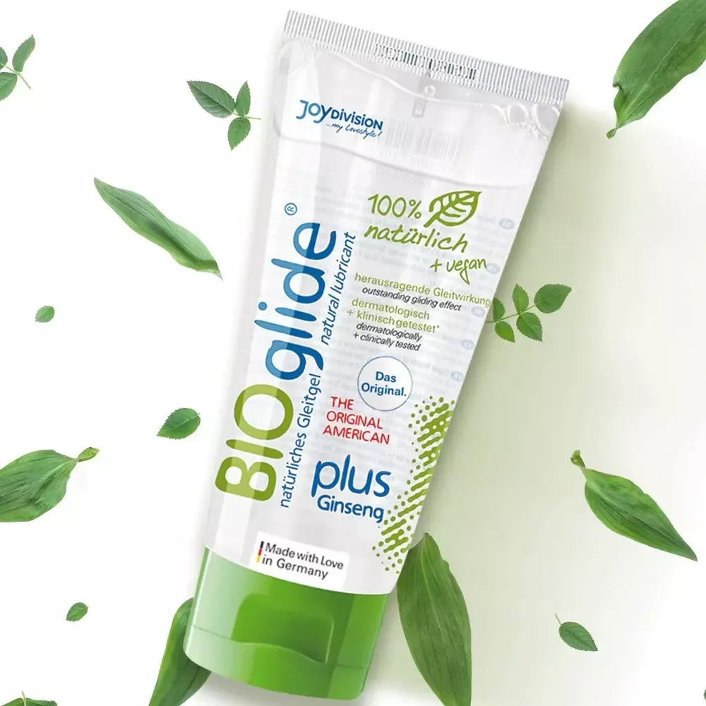 BIOglide Plus American Ginseng lubrikacinis gelis 100ml, vandens pagrindo formulė