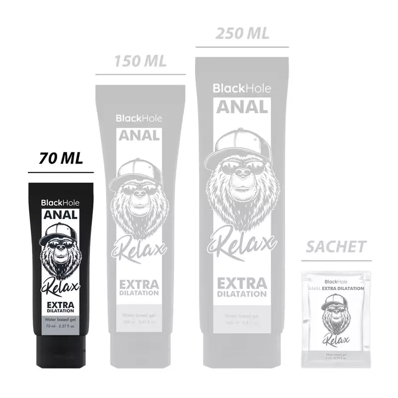 Black Hole Anal Relax vandens pagrindu sukurtas gelis 70 ml – švelni plečiamoji formulė