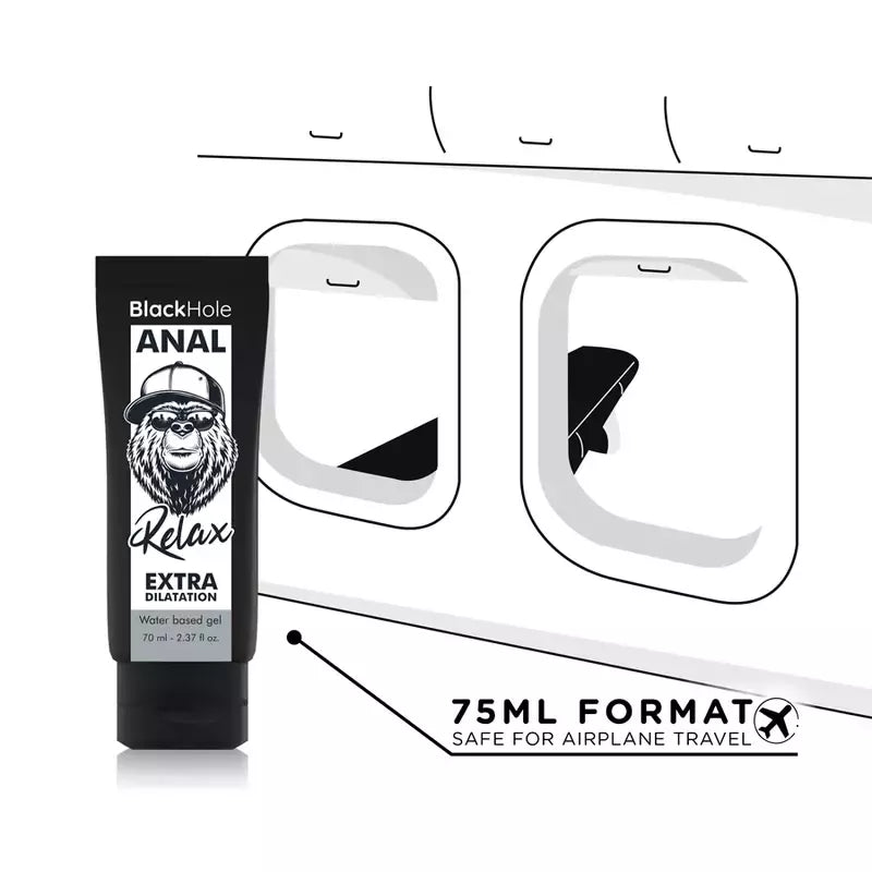Black Hole Anal Relax vandens pagrindu sukurtas gelis 70 ml – švelni plečiamoji formulė