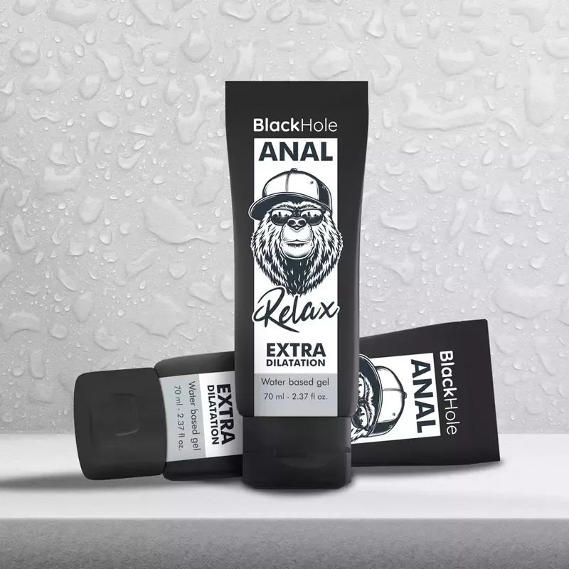 Black Hole Anal Relax vandens pagrindu sukurtas gelis 70 ml – švelni plečiamoji formulė