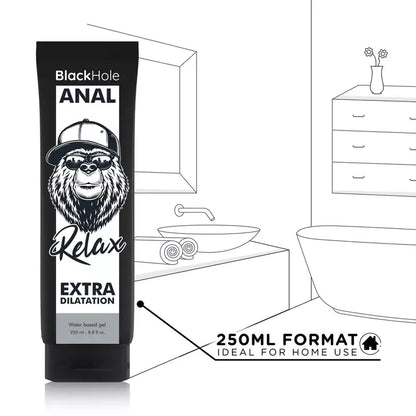 Black Hole vandens pagrindo analinis atpalaiduojantis gelis, 250 ml – neutrali formulė