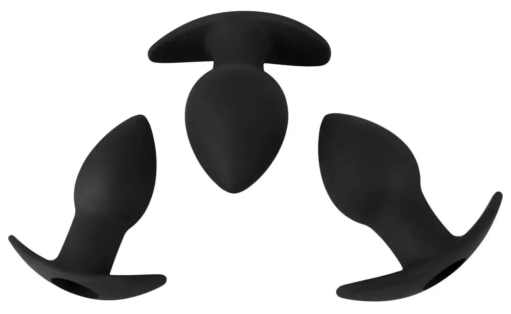 Black Velvets analinio lavinimo silikoninių kamštukų rinkinys su 10 režimų vibracija