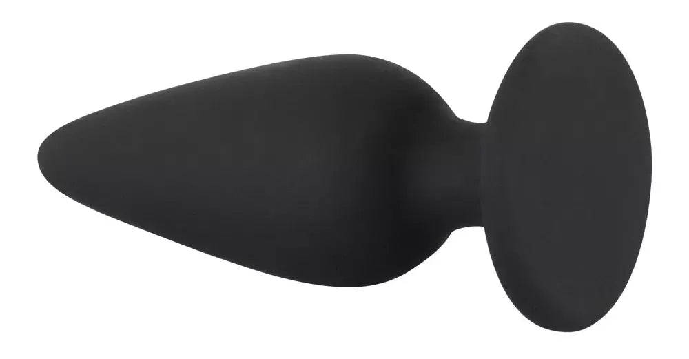 Black Velvets Intimate Plug S 40g silikoninis, kūginės formos, juodas