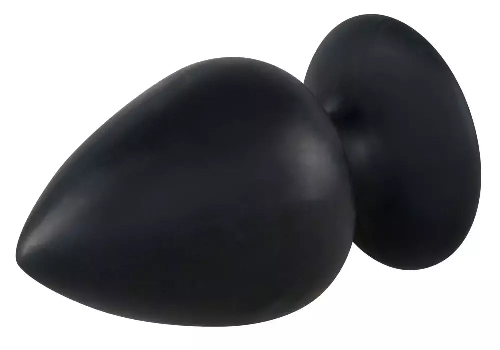 Black Velvets itin didelis silikoninis analinis kamštis su siurbtuku 14 cm