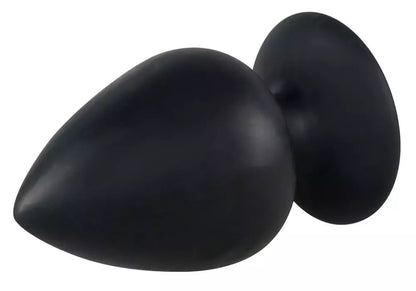 Black Velvets itin didelis silikoninis analinis kamštis su siurbtuku 14 cm