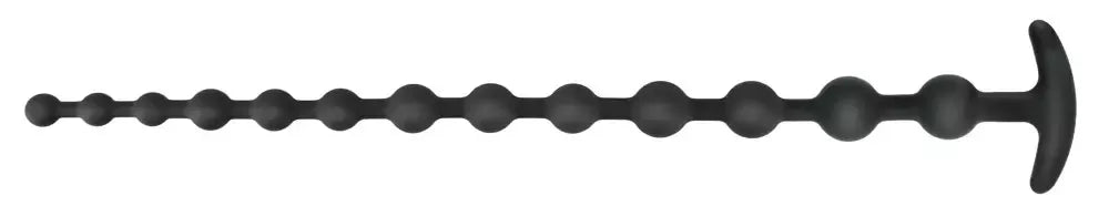 Black Velvets lanksti silikoninė rutuliukų grandinė, 50 cm, su saugia rankena