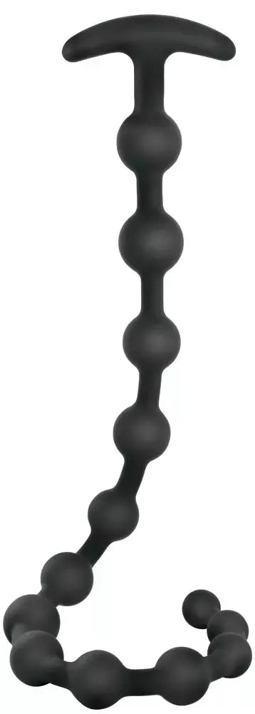 Black Velvets lanksti silikoninė rutuliukų grandinė, 50 cm, su saugia rankena