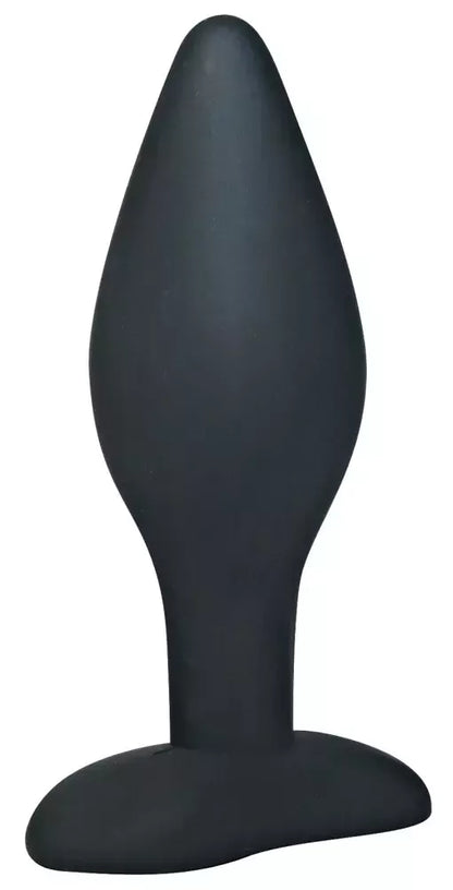 Black Velvets silikoninis didelis analinis kaištis 12 cm, lygus paviršius, juodas