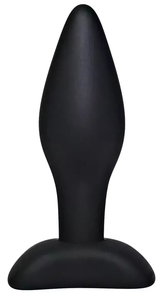 Black Velvets Small Plug silikoninis 9 cm kompaktiškas anatominis modelis, juodas