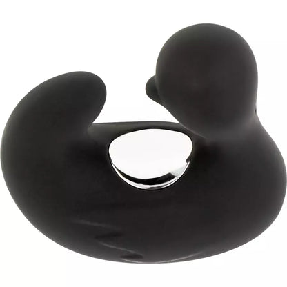 BLACK&SILVER DuckyMania įkraunamas silikoninis piršto masažuoklis, juodas