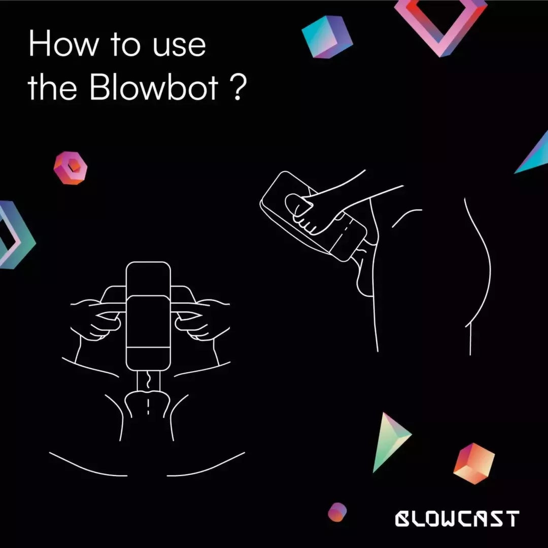 BLOWCAST Blowbot automatinis intymus prietaisas su šildymo funkcija ir 20 režimų