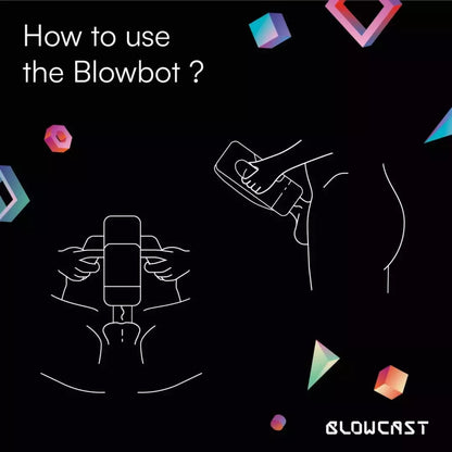 BLOWCAST Blowbot automatinis intymus prietaisas su šildymo funkcija ir 20 režimų