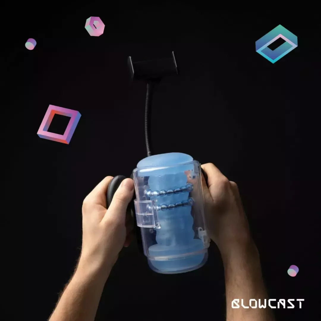 BLOWCAST Wingman Plus intymus prietaisas su masažiniais rutuliukais ir 8 režimais
