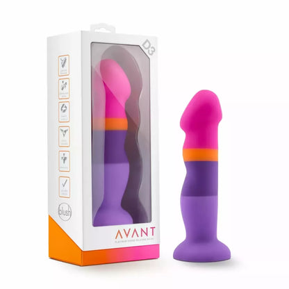 Blush Avant D3 silikoninis intymus modelis su siurbtuku Summer Fling 18 cm