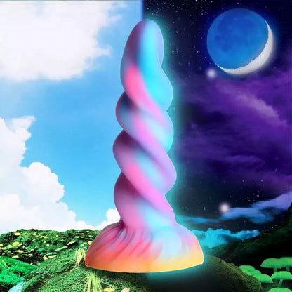 Blush Novelties Moon Rider silikoninis fantazijos modelis, šviečiantis tamsoje