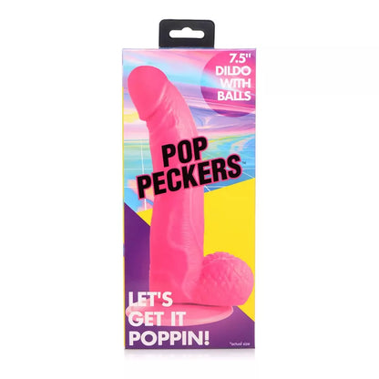 Blush Novelties POP Series 19 cm intymus žaislas su siurbtuku, rožinis