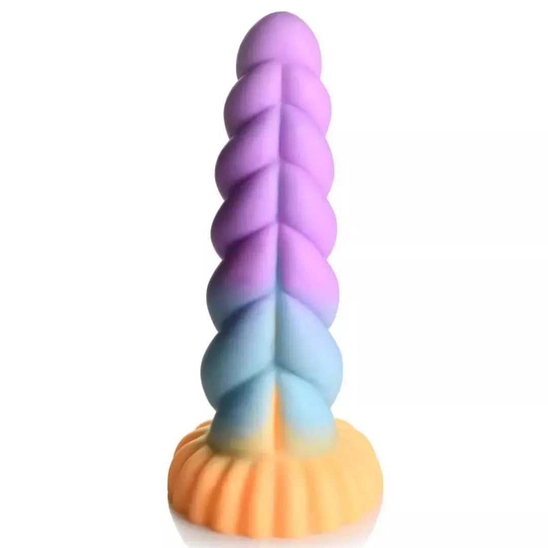 Blush Novelties Unicorn Horn silikoninis fantastinis žaislas, daugiaspalvis, 20 cm