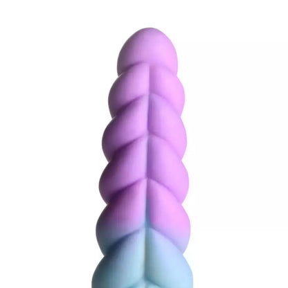 Blush Novelties Unicorn Horn silikoninis fantastinis žaislas, daugiaspalvis, 20 cm