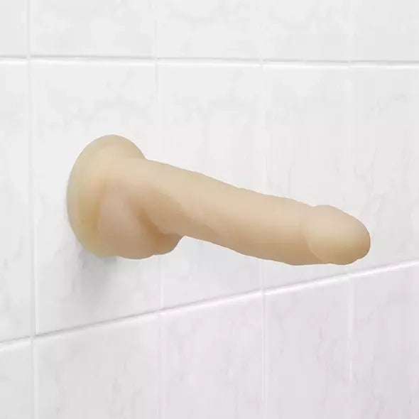 BMS Factory Naked Addiction besisukantis intymus prietaisas, 20 cm, vanilės spalvos