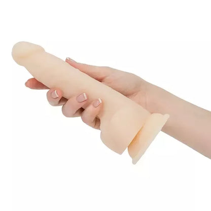 BMS Factory Naked Addiction besisukantis intymus prietaisas, 20 cm, vanilės spalvos
