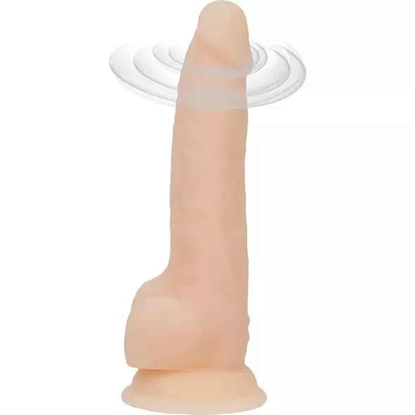 BMS Factory Naked Addiction besisukantis intymus prietaisas, 20 cm, vanilės spalvos