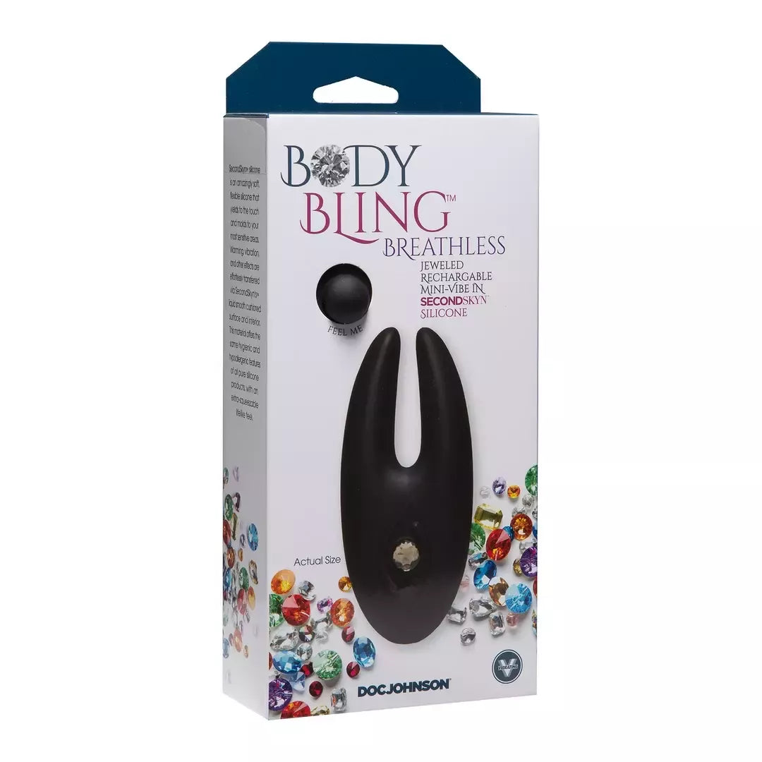 Body Bling Breathless intymus lankstus vibratorius SecondSkyn rožinis USB