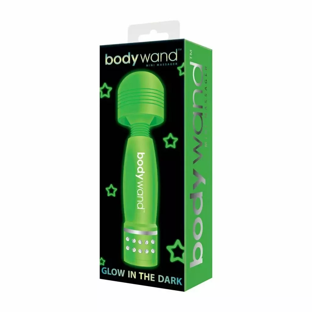 Bodywand Glow In The Dark asmeninis masažuoklis, žalias, 10 cm