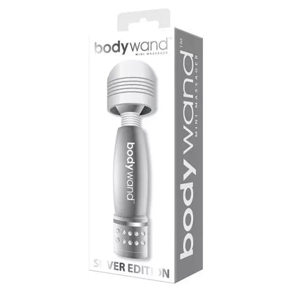 Bodywand Mini Wand Massager Silver kompaktiškas, atsparus vandeniui, 10,2 cm