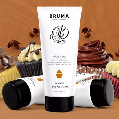 BRUMA vandens pagrindo gelis su alaviju, 100 ml – puodelių pyragėlio aromato lubrikantas
