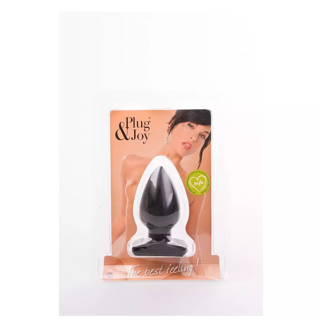 Buttplug and Joy M Black – anatominis silikoninis kaištis, vidutinio dydžio