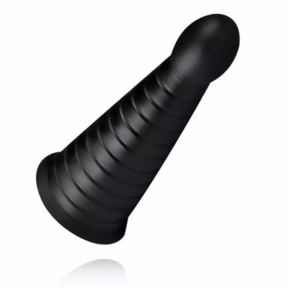 BUTTR Devil Dog didelis briaunotas analinis kaištis, juodas, XXL